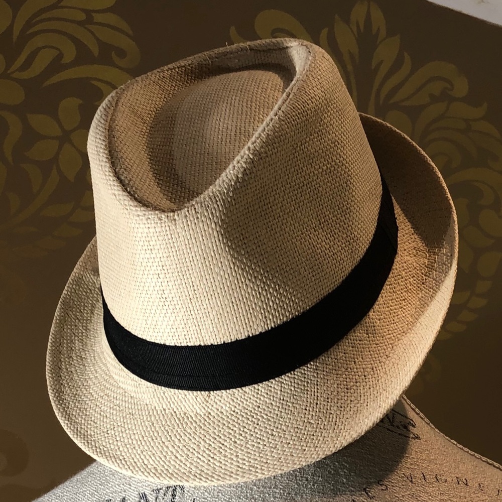 New Fedora Hat with Black Leather Belted Kids Size - Picture 2 of 8